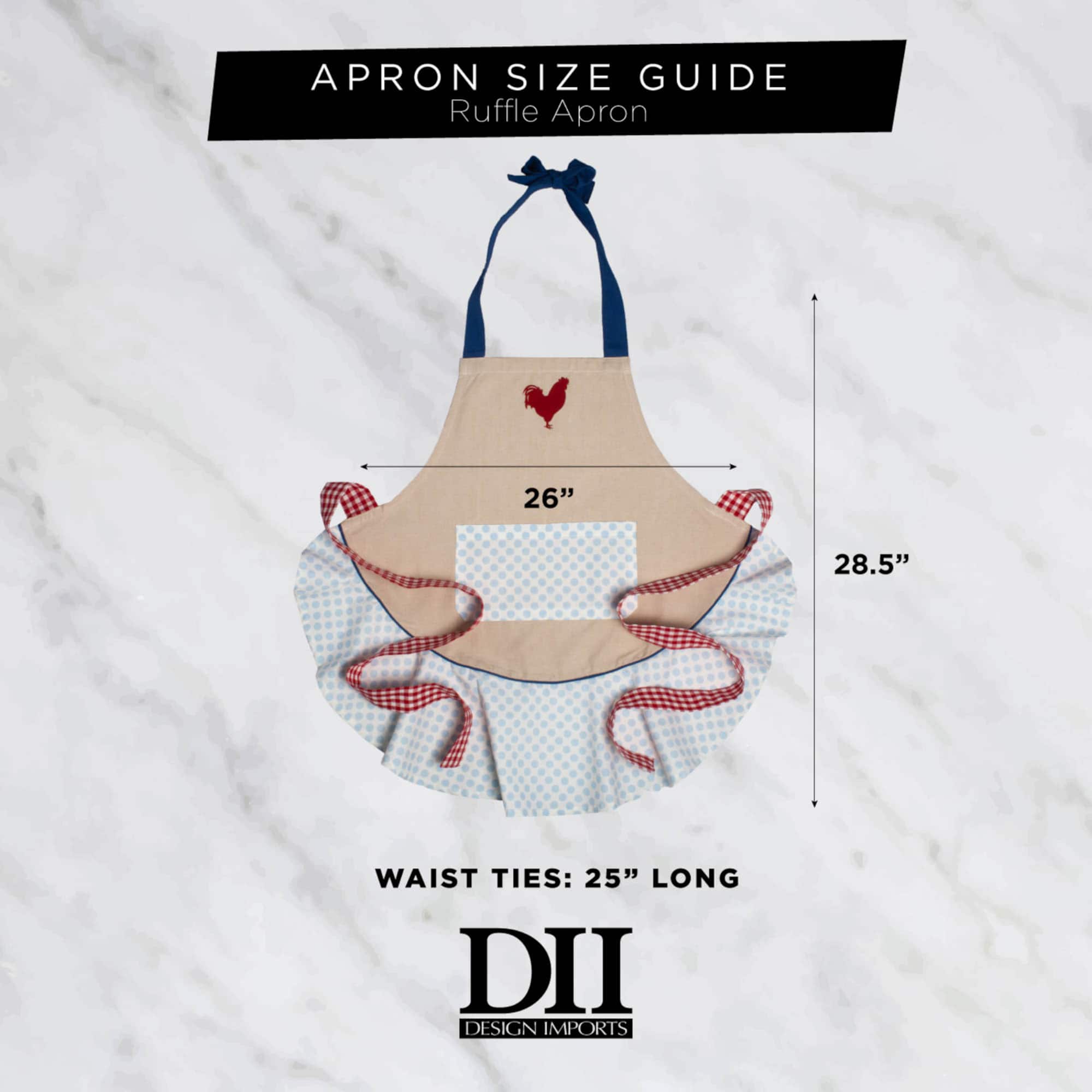 DII® Gather Together Ruffle Apron
